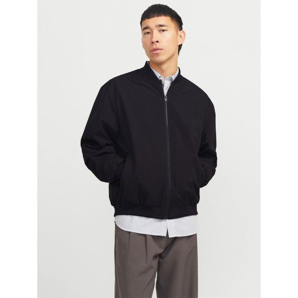 Jack And Jones Mens Bomber Jacket / Black
